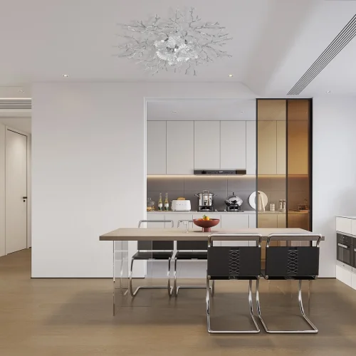 Люстра потолочная Милано-3 23312.850.7.G9 CR Артемилано хром на 7 ламп, основание хром в стиле флористика современный ветви фото 2