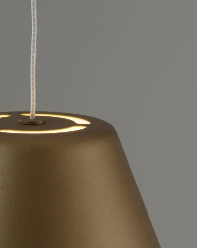 Светильник подвесной LED Atla V10890-PL Moderli золотой 1 лампа, основание золотое в стиле современный  фото 4