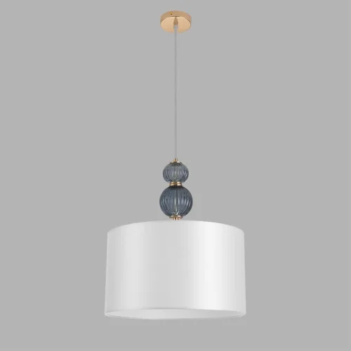 Светильник подвесной Mikimito 8418/3A Lumion серый на 3 лампы, основание золотое в стиле современный фото 3
