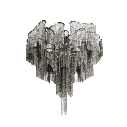 Люстра потолочная Стим / Stream 10208/1000C Gunmetal LOFT IT никель серая на 10 ламп, основание никель серое в стиле арт-деко цепочки фото 3 Люстра потолочная Стим / Stream 10208/1000C Gunmetal LOFT IT никель серая на 10 ламп, основание никель серое в стиле арт-деко цепочки фото 3