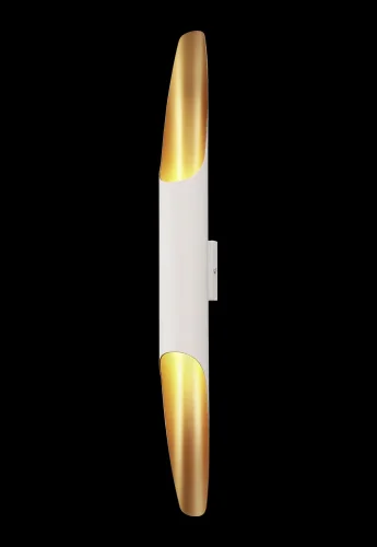 Бра CLT 332W2-V2 WH-GO Crystal Lux золотой белый на 2 лампы, основание белое в стиле современный  фото 2
