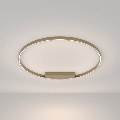 Люстра потолочная LED Rim MOD058CL-L65BS4K Maytoni латунь на 1 лампа, основание латунь в стиле хай-тек минимализм кольца фото 2