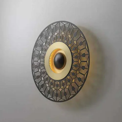 Настенный светильник PLANCHET 140932-26 ImperiumLoft чёрный латунь на 1 лампа, основание латунь в стиле современный  фото 8