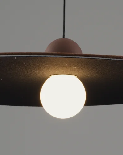 Светильник подвесной LED Niko V11094-PL Moderli коричневый на 1 лампу, основание коричневое в стиле современный лофт фото 4