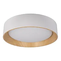 Светильник потолочный LED Coin 10202 White LOFT IT коричневый бежевый белый 1 лампа, основание коричневое белое в стиле современный 