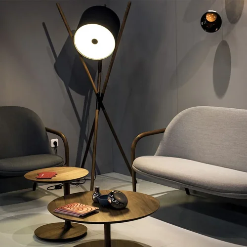 Торшер SHIFT LAMP 101411-26 ImperiumLoft чёрный на 1 лампу, основание коричневое в стиле современный фото 8