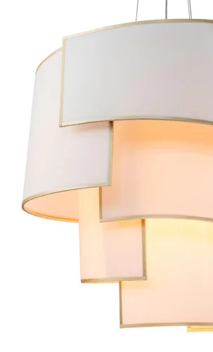 Люстра подвесная Nebbia V000356 Indigo белая на 4 лампы, основание золотое в стиле классический  фото 3
