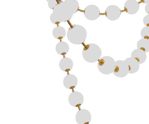 Светильник подвесной ЛЕД Мони 07627-10L,20(3000K) Kink Light белый на 1 лампу, основание бронзовое в стиле современный шар фото 3