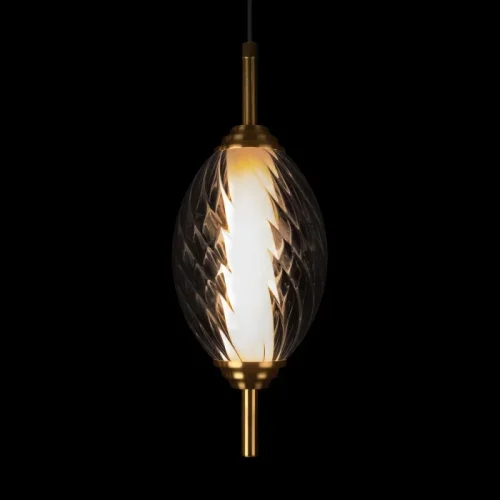 Светильник подвесной LED Helix 10421/A Smoke LOFT IT дымчатый на 1 лампу, основание бронзовое в стиле современный фото 2