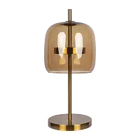 Настольная лампа LED Dauphin 10040T LOFT IT янтарная 1 лампа, основание золотое металл в стиле современный 