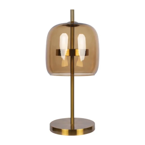 Настольная лампа LED Dauphin 10040T LOFT IT янтарная 1 лампа, основание золотое металл в стиле современный 