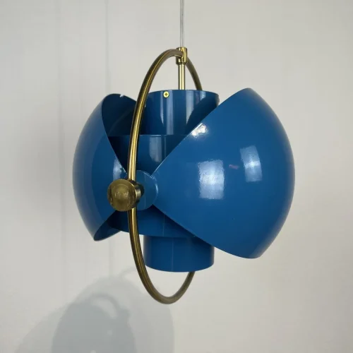 Светильник подвесной Weisdorff 123427-22 ImperiumLoft синий 1 лампа, основание латунь в стиле современный лофт арт-деко  фото 15