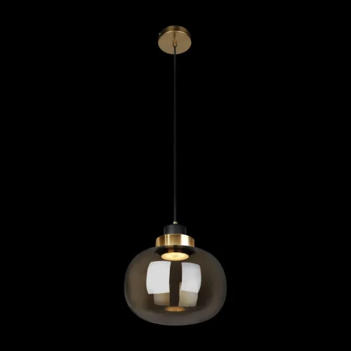 Светильник подвесной LED Bubble 10140B Amber LOFT IT янтарный на 1 лампу, основание золотое в стиле современный выдувное фото 4