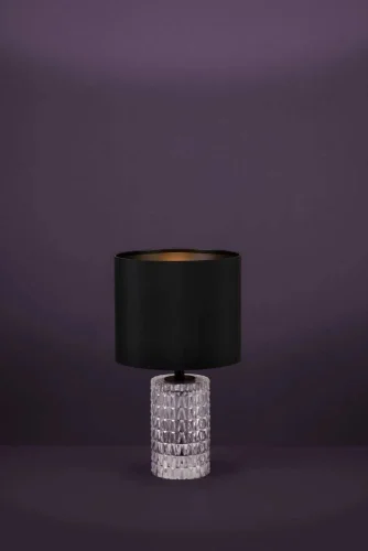 Настольная лампа Sapuara 39979 Eglo чёрная 1 лампа, основание прозрачное стекло в стиле современный  фото 3