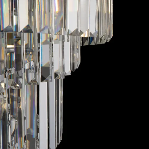 Люстра потолочная Louis RC007CL-06CH Maytoni прозрачная на 6 ламп, основание хром в стиле современный классический каскад фото 3