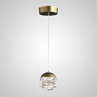 Светильник подвесной VERENA 208553-23 ImperiumLoft прозрачный на 1 лампу, основание латунь в стиле современный 