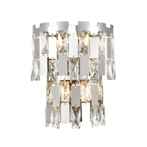 Бра Caroline VL3103W02 Vele Luce прозрачный хром на 2 лампы, основание хром в стиле арт-деко 