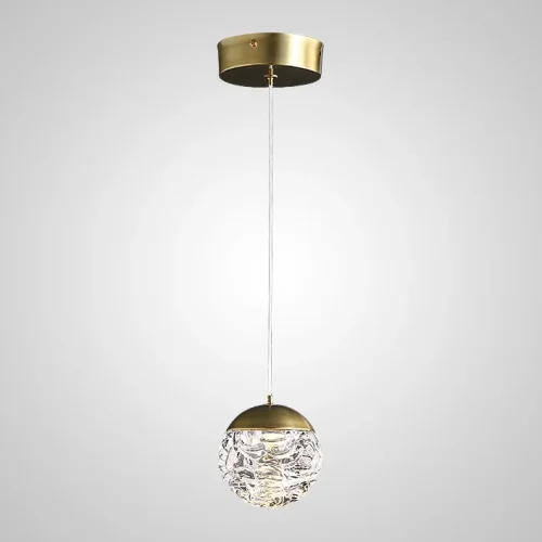 Светильник подвесной VERENA 208553-23 ImperiumLoft прозрачный на 1 лампу, основание латунь в стиле современный Светильник подвесной VERENA 208553-23 ImperiumLoft прозрачный на 1 лампу, основание латунь в стиле современный