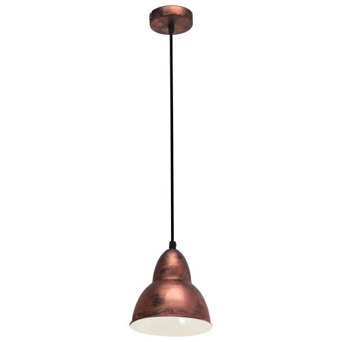 Светильник подвесной TRURO 49235 Eglo медь красный 1 лампа, основание медь красное коричневое в стиле лофт 
