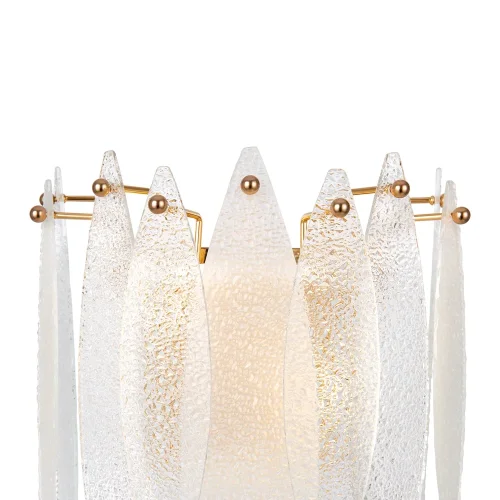 Бра Lucrecia FR5217WL-02FG Freya прозрачный на 2 лампы, основание золотое в стиле современный  фото 2