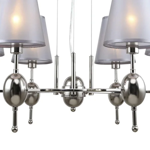 Люстра подвесная Elegy 2106/6S Escada серая на 6 ламп, основание никель в стиле современный  фото 2