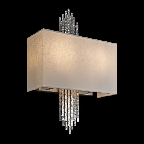 Бра Poema 10458 Silver LOFT IT белый на 2 лампы, основание серебряное в стиле современный арт-деко фото 6