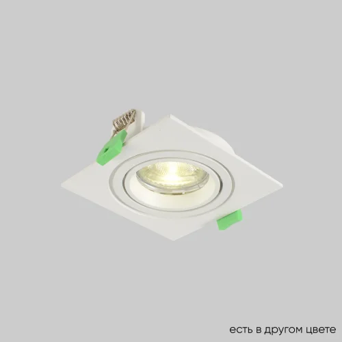 Светильник точечный CLT 002C1 WH V2 Crystal Lux белый на 1 лампу, основание белое в стиле современный квадратный