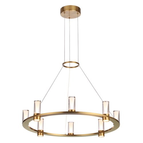 Люстра подвесная LED Defance 7144/55L Odeon Light прозрачная на 8 ламп, основание бронзовое в стиле современный классический кольца фото 3 Люстра подвесная LED Defance 7144/55L Odeon Light прозрачная на 8 ламп, основание бронзовое в стиле современный классический кольца фото 3