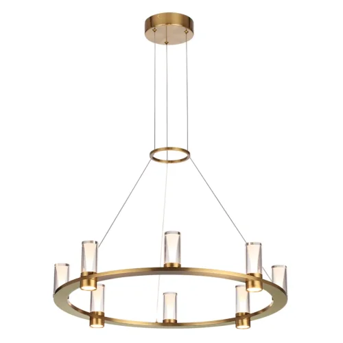 Люстра подвесная Defance 7144/55L Odeon Light прозрачная на 8 ламп, основание бронзовое в стиле современный классический кольца фото 3 Люстра подвесная Defance 7144/55L Odeon Light прозрачная на 8 ламп, основание бронзовое в стиле современный классический кольца фото 3