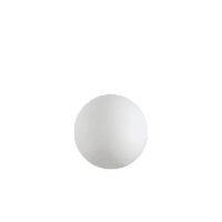 Светильник подвесной CARTA SP1 D40 Ideal Lux белый 1 лампа, основание белое в стиле современный шар