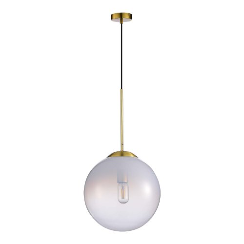 Светильник подвесной Cassius SL1190.213.01 ST-Luce белый 1 лампа, основание золотое в стиле современный шар фото 2
