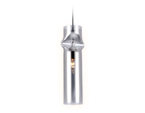 Светильник подвесной TR3561 Ambrella light серый 1 лампа, основание чёрное в стиле современный трубочки фото 2