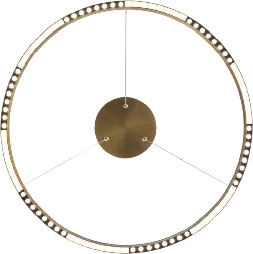 Светильник подвесной LED Parilla SL6238.333.01 ST-Luce латунь на 1 лампу, основание латунь в стиле современный кольца фото 2