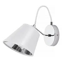 Бра Amber MR1630-1W MyFar белый 1 лампа, основание хром в стиле лофт современный 