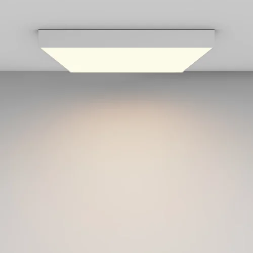Светильник потолочный LED Zon C032CL-90W3K-SQ-W Maytoni белый на 1 лампу, основание белое в стиле современный фото 7