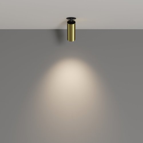 Светильник точечный Focus LED C053CL-L12W4K-W-BS Maytoni латунь 1 лампа, основание латунь в стиле современный  фото 4