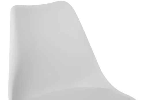 Компьютерное кресло Kolin white 11833 Woodville, белый/искусственная кожа, ножки/металл/хром, размеры - *890***490*560 фото 3