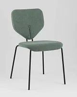 Стул обеденный Masey, зеленый УТ000039581 Stool Group, зелёный/рогожка, ножки/металл/чёрный, размеры - *****