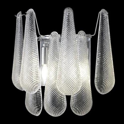 Бра FONTAIN AP2 CHROME Crystal Lux прозрачный на 2 лампы, основание в стиле современный фото 3 Бра FONTAIN AP2 CHROME Crystal Lux прозрачный на 2 лампы, основание в стиле современный фото 3