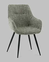 Стул обеденный Eliana, зеленый УТ000040555 Stool Group, зелёный/шенилл, ножки/металл/чёрный, размеры - *750****