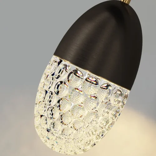 Настенный светильник GRAPE WALL Black 212041-23 ImperiumLoft прозрачный на 1 лампа, основание чёрное в стиле современный  фото 5