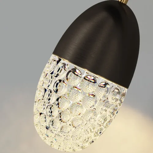 Настенный светильник GRAPE WALL Black 212041-23 ImperiumLoft прозрачный на 1 лампу, основание чёрное в стиле современный фото 5
