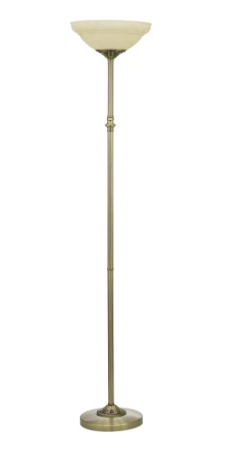 Торшер напольный  MARBELLA 90415 Eglo  бежевый 1 лампа, основание бронзовое коричневое в стиле классический
