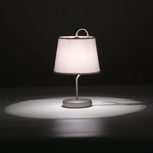 Настольная лампа Вега 329032901 MW-Light серая 1 лампа, основание никель металл в стиле классический современный  фото 2