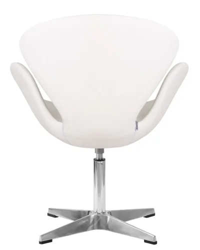 Кресло дизайнерское 69A-LMO SWAN, цвет сиденья белый (P23), алюминиевое основание Dobrin, белый/ткань, ножки/металл/алюминий, размеры - ****710*600 фото 5