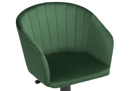 Компьютерное кресло Тибо изумрудный 464220 Woodville, зелёный/велюр, ножки/пластик/чёрный, размеры - *900***600*600 фото 5