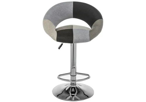 Барный стул Cody 11166 Woodville, серый/ткань, ножки/металл/хром, размеры - *995***540*510 фото 2