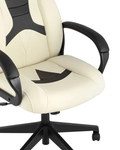 Кресло игровое TopChairs ST-CYBER 8 белый/черный эко.кожа крестовина пластик УТ000035040 Stool Group, белый/экокожа, ножки/металл/чёрный, размеры - ****655*770 фото 3
