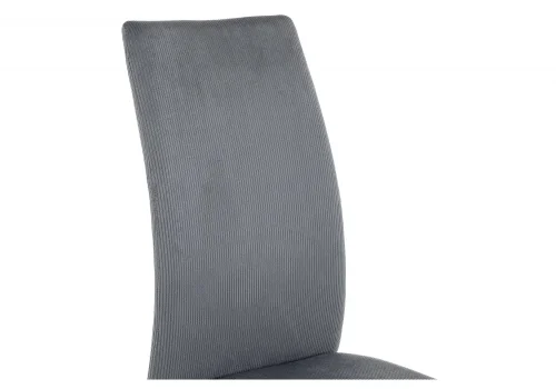 Стул на металлокаркасе Tod gray / black 11612 Woodville, серый/вельвет, ножки/металл/чёрный, размеры - ****430*520 фото 3