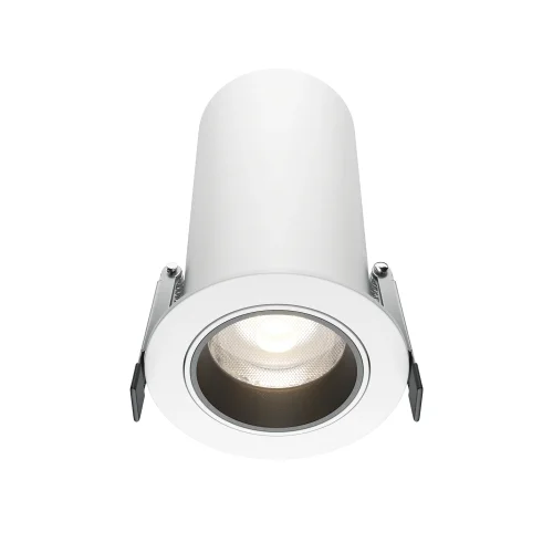 Светильник точечный LED Focus Led DL125-L12-4K-W Maytoni белый на 1 лампу, основание белое в стиле современный хай-тек круглый